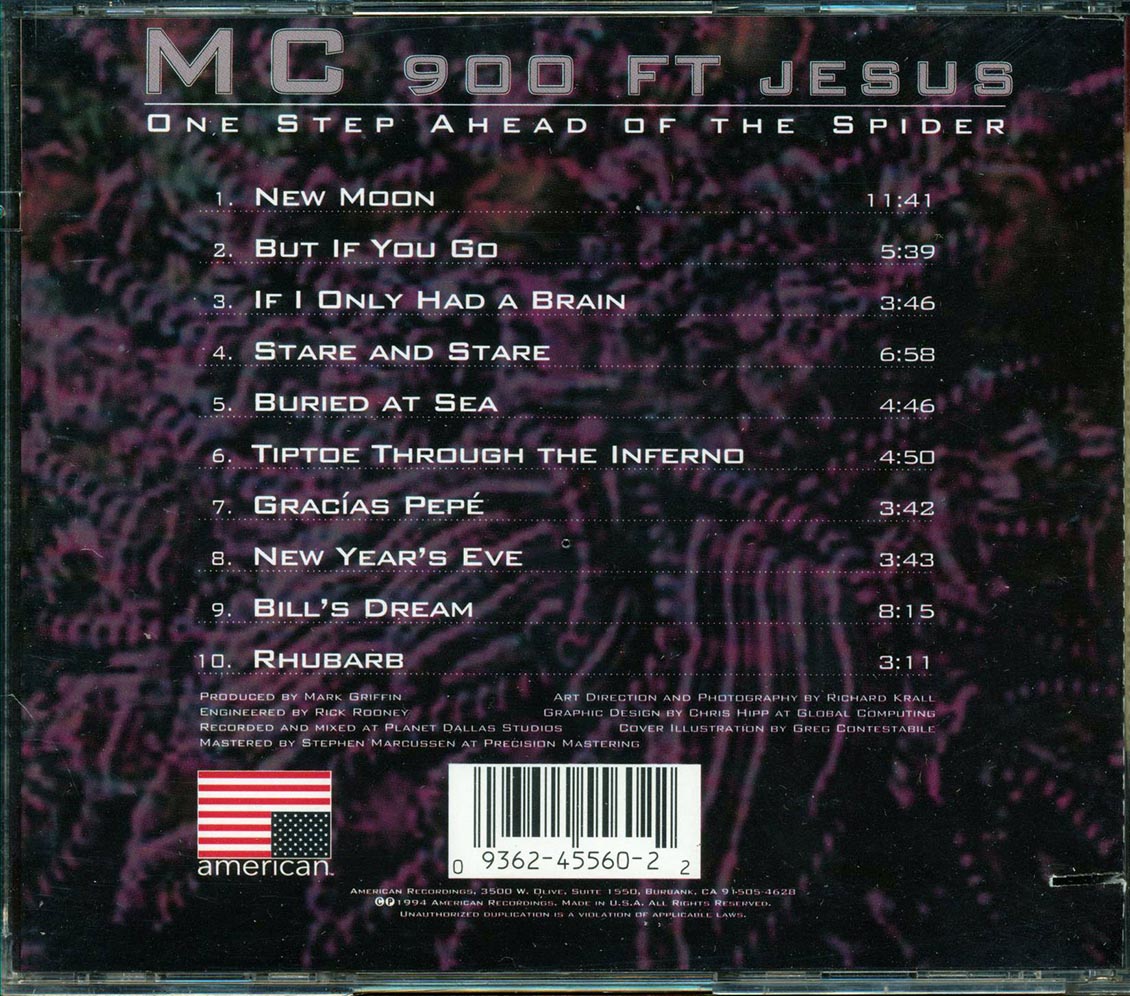 MC 900 Ft Jesus  - One Step Ahead Of The Spider Music CD