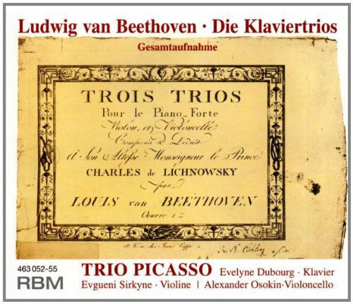 the album cover for Beethoven - Piano Trios