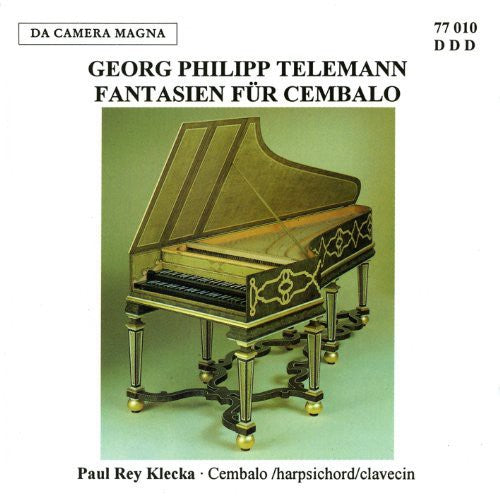 the album cover for Telemann / Klecka - Fantasias for Cembalo