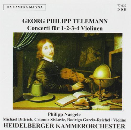 the album cover for Telemann / Heidelberger Kammer - Con for 1-2-3-4 VNS