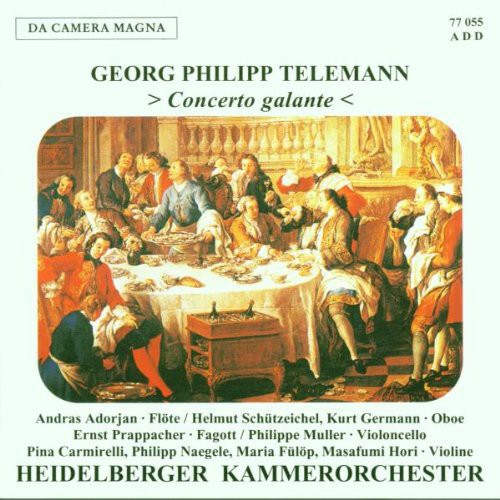 the album cover for Telemann / Adorjan / Nagele / Heidelb - Con Galante