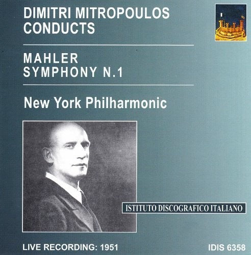 the album cover for Dimitri Mitropoulos - Sym 1