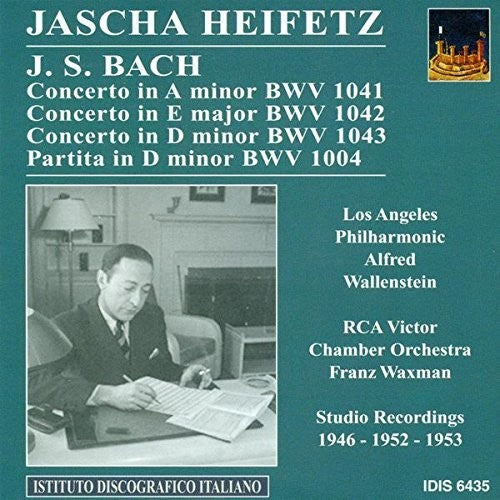 the album cover for Jascha Heifetz - Violin Music-Bwv