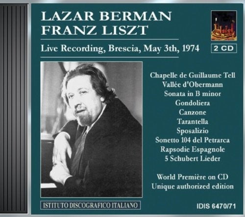 Liszt / Berman - Pno Works - Music CD