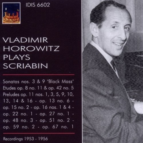 Vladimir Horowitz Plays Scriabin Music CD
