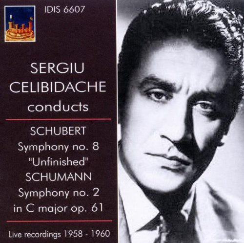 the album cover for SERGIU CELIBIDACHE - Sergiu Celibidache Conducts