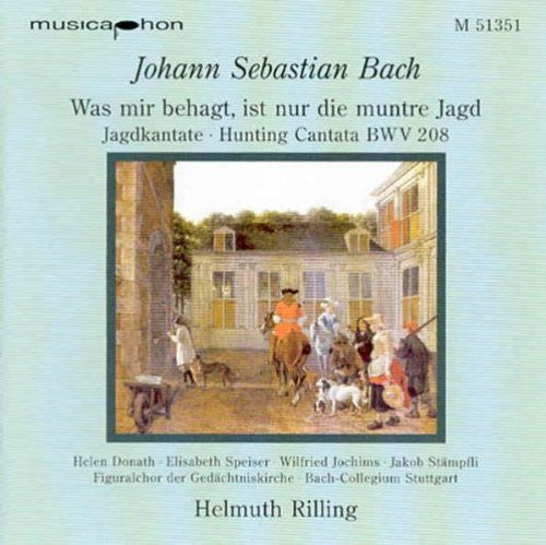 the album cover for Helmuth Rilling - Cantats BWV 208 / Hunting Cantata