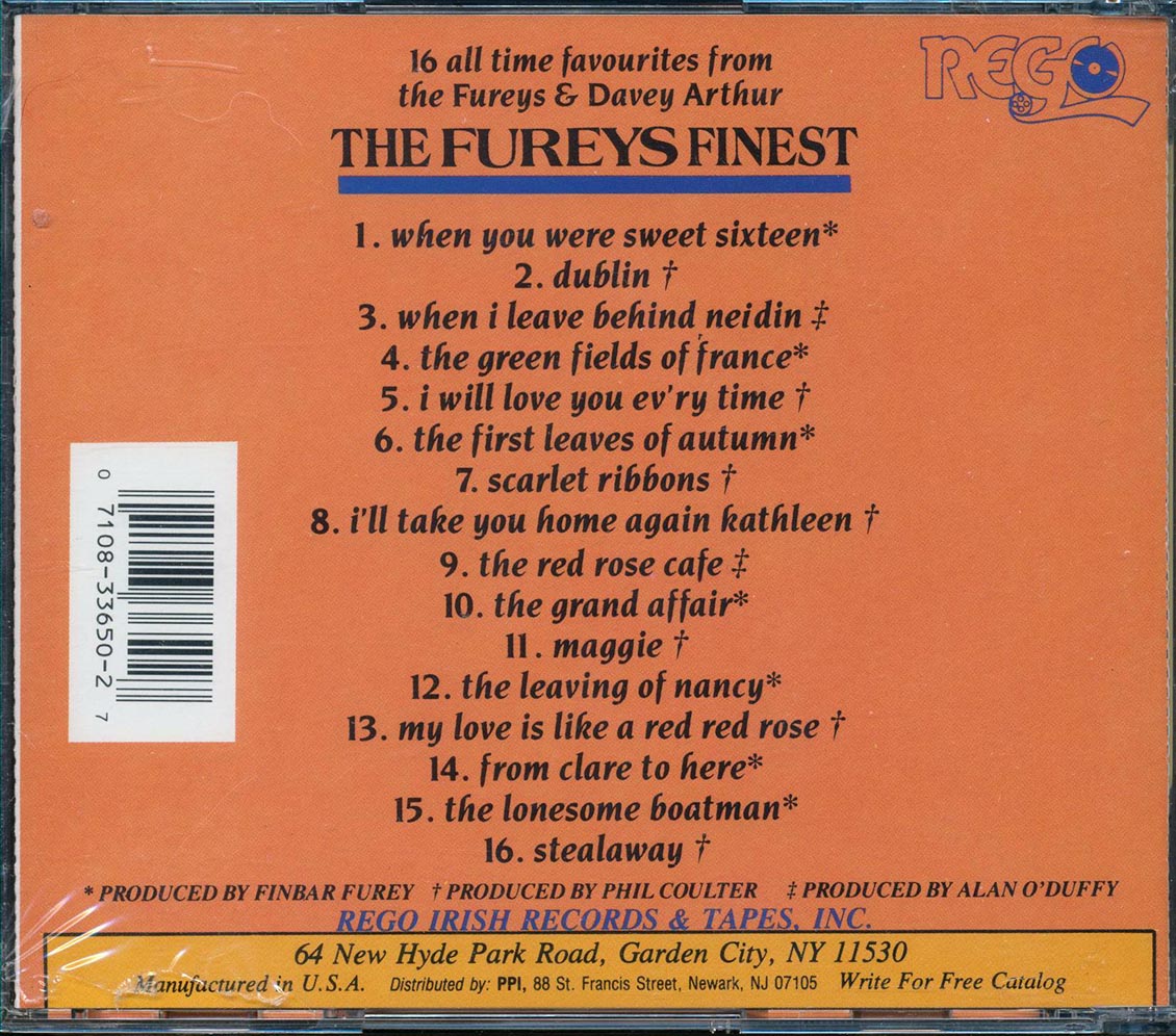 The Fureys & Davey Arthur - The Fureys Finest Music CD