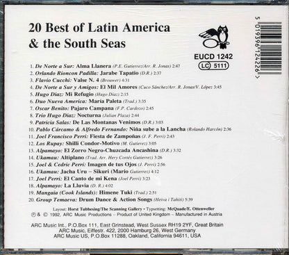 De Norte A Sur, Mariachi Azteca, Hugo Diaz, Etc. - 20 Best Of Latin America & The South Seas Music CD