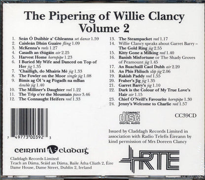 Willie Clancy - The Pipering Of Willie Clancy Volume 2 (24 tracks) Music CD