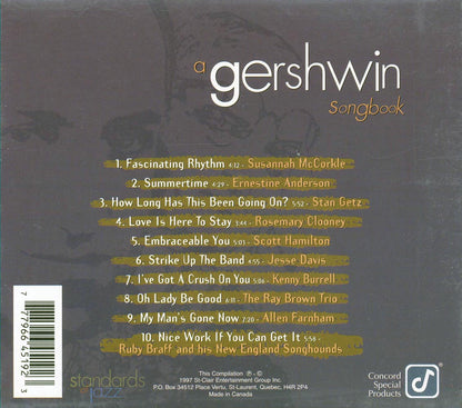Stan Getz, Susannah McCorkle, Ernestine Anderson, Etc. - A Gershwin Songbook Music CD
