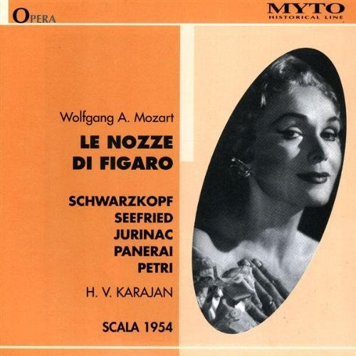 the album cover for Mozart / Schwarzkopf / Seefried / Petri / Karajan - Le Nozze Di Figaro