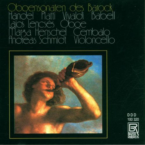 the album cover for Handelplatti / Lencses / Schmid / Scheurich - Baroque Oboe Sons
