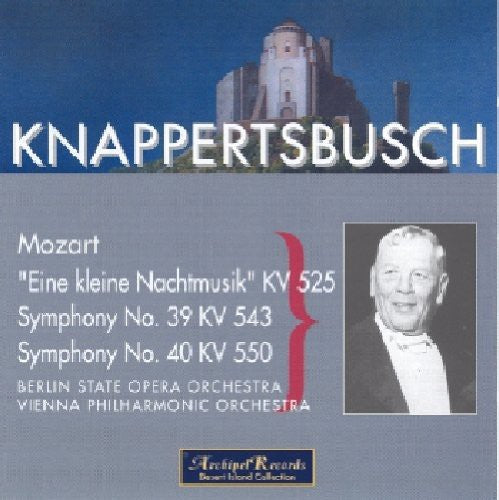 the album cover for Mozart / Knappertsbusch - Sinfonie 39 & 40 Kleine N
