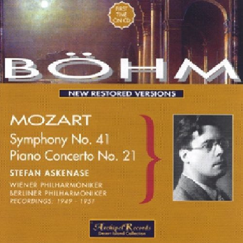 the album cover for Mozart / Bohm - Sym 41 / Klavierkonz