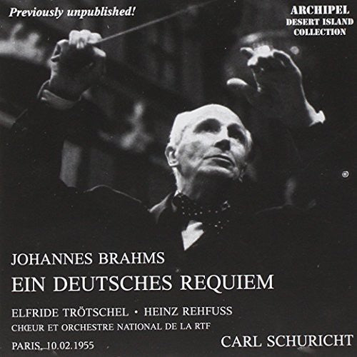the album cover for Brahms / Schuricht - Ein Deutsches Requiem