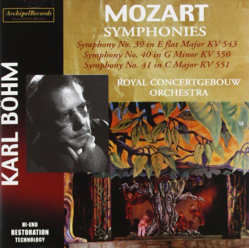 the album cover for Mozart / Bohm - Sinfonien 39 40 & 41