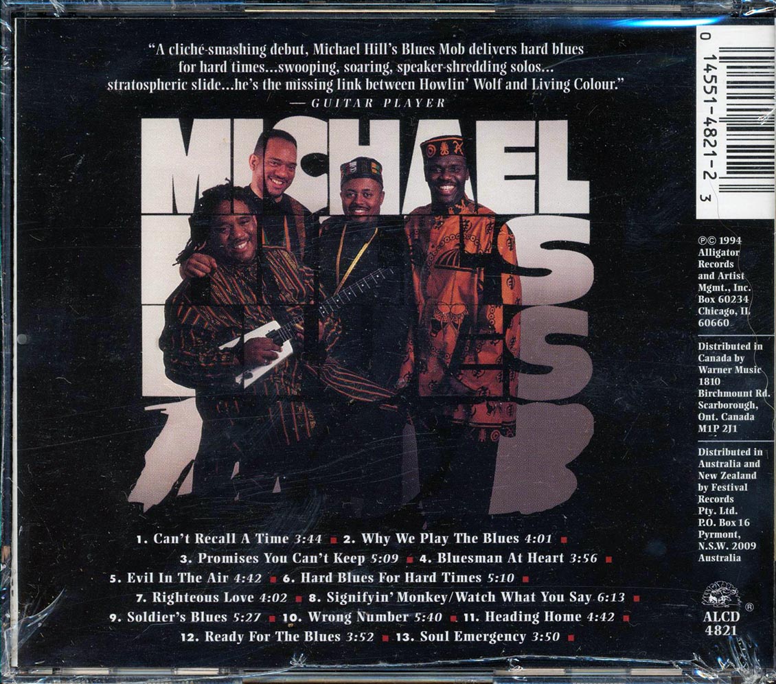 Michael Hill's Blues Mob  - Bloodlines Music CD