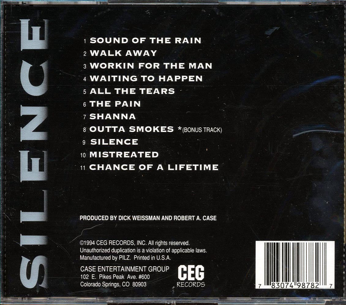 Silence - Sound Of The Rain Music CD