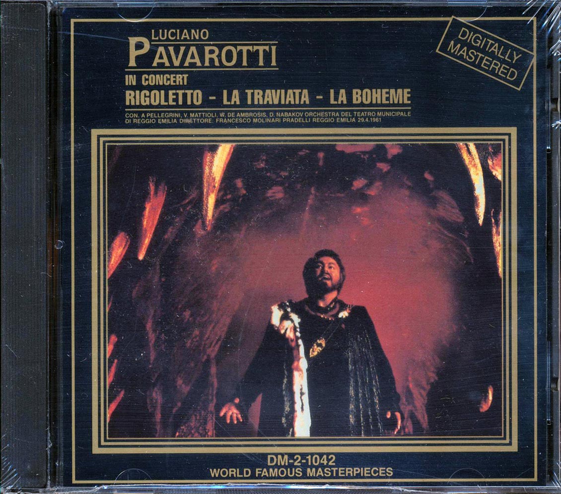 Luciano Pavarotti - In Concert: Rigoletto La Traviata La Boheme Music CD
