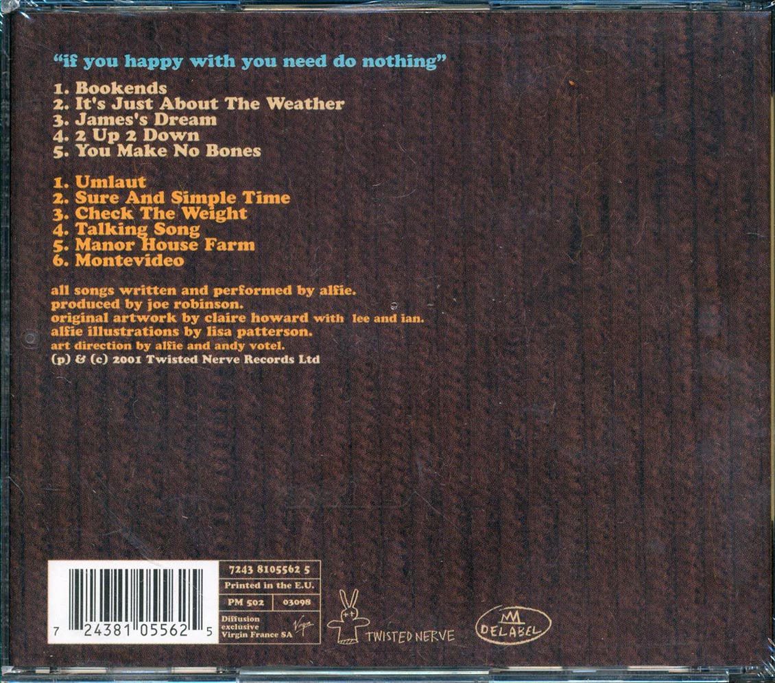 Alfie - If You Happy With You Need Do Nothing Music CD