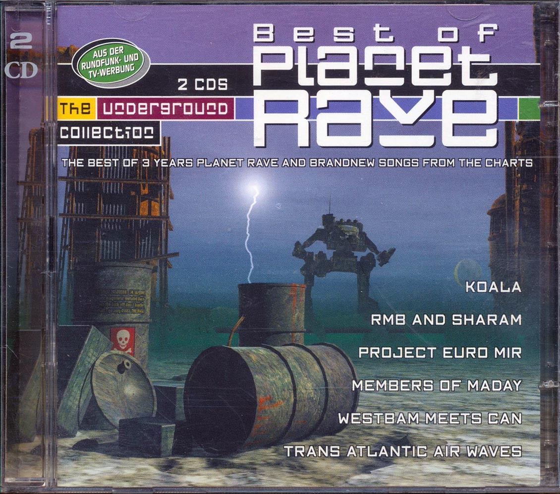 Koala, Trance Atlantic Air Waves, Members Of Mayday, Etc. - The Best Of Planet Rave  (25 tracks) (2xCD) Music CD