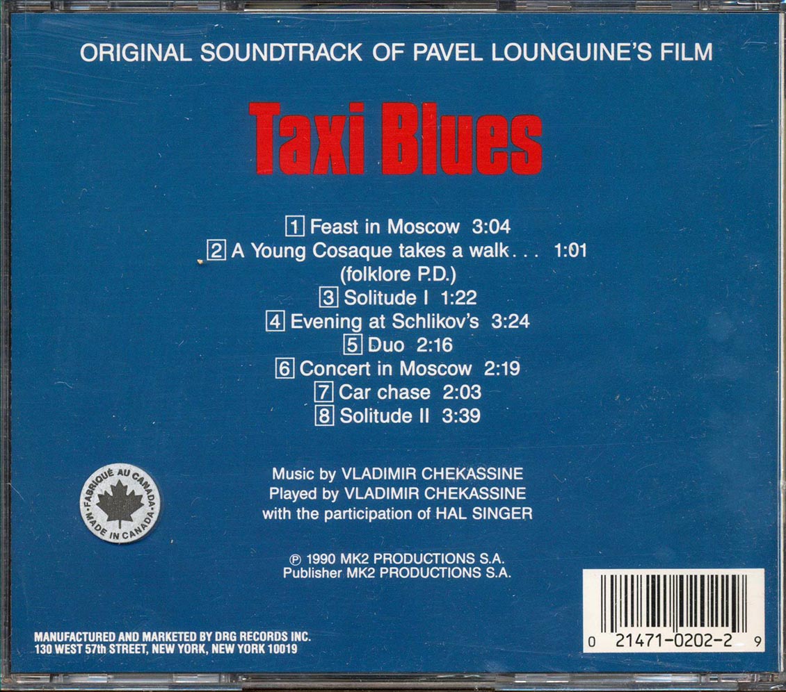 Vladimir Chekassine & Hal Singer - Taxi Blues: Original Soundtrack Music CD