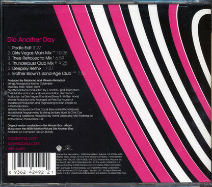 Madonna  - Die Another Day Music CD