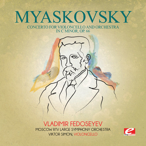 the album cover for Moscow RTV Large Symphony Orchestra - Myaskovsky: Concerto for Violoncello and Orchestra