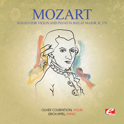 the album cover for Oliver Colbentson - Sonata for Violin & Piano in B-Flat Major K. 378