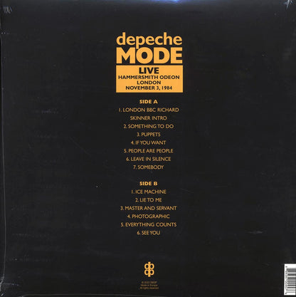 Depeche Mode - Live Hammersmith Odeon London November 3, 1984 Vinyl Record