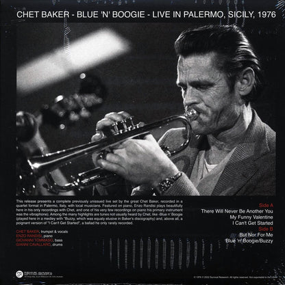 Chet Baker - Blue 'N' Boogie: Live In Palermo, Sicily, 1976 Vinyl Record
