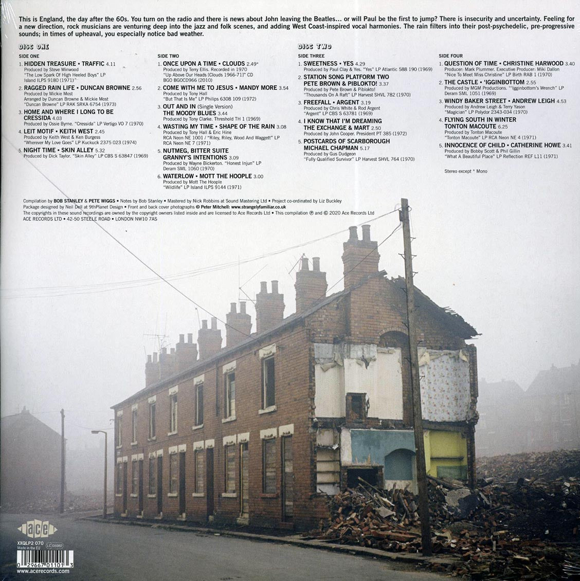 Yes, Traffic, Mott The Hoople, The Moodie Blues, Etc. - Bob Stanley & Pete Wiggs Present Occasional Rain (2xLP) Vinyl Record