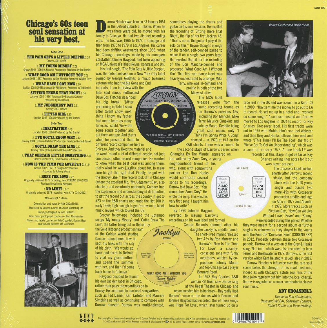 Darrow Fletcher - My Young Misery Vinyl Record