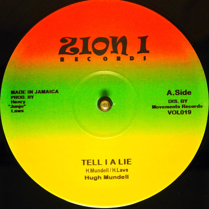 Hugh Mundell - Tell I A Lie; The Roots Radics - Version  /  Hugh Mundell - Jah Music; The Roots Radics - Version 12" Vinyl Record