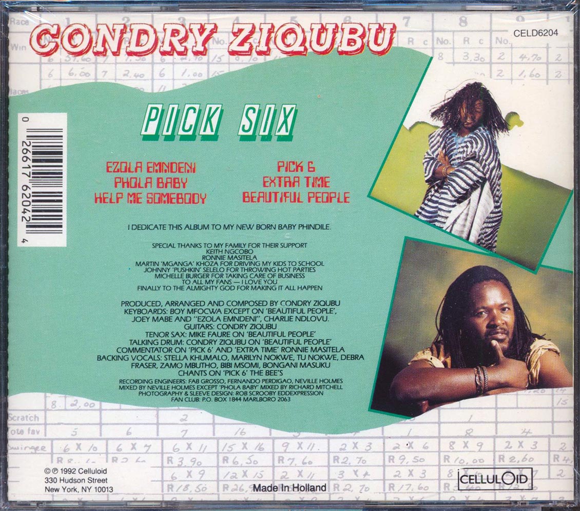 Condry Ziqubu - Pick Six Music CD