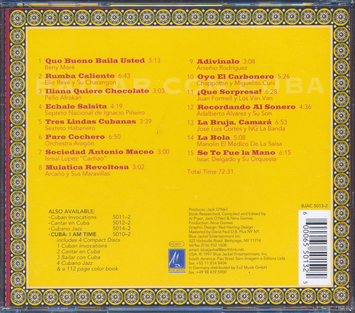 Various - Cuba: I Am Time (Bailar Con Cuba) Music CD