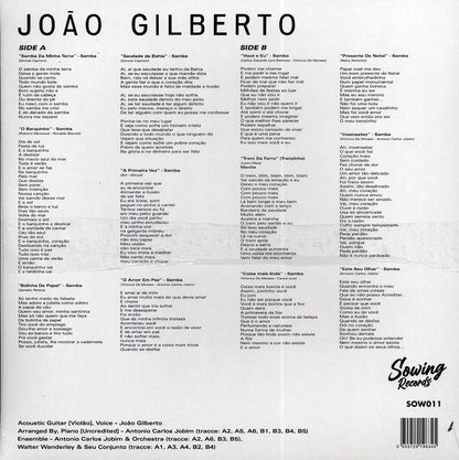 Joao Gilberto - Joao Gilberto (ltd. 300 copies made) (clear vinyl) Vinyl Record