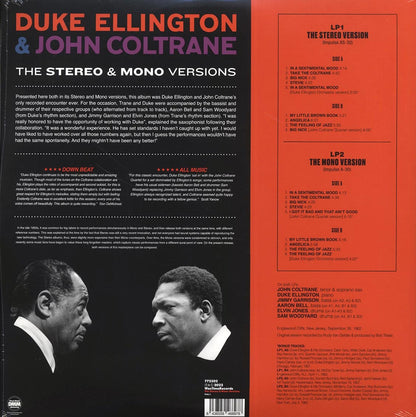 Duke Ellington, John Coltrane - Duke Ellington & John Coltrane (mono+stereo) (ltd. ed.) (2xLP) (180g) Vinyl Record
