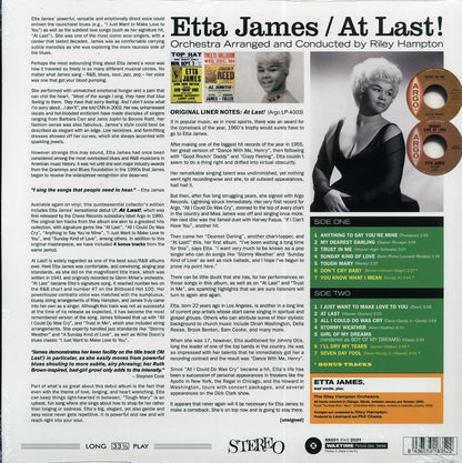 Etta James - At Last! (+4 bonus tracks) (ltd. ed.) (180g) (picture disc) Vinyl Record