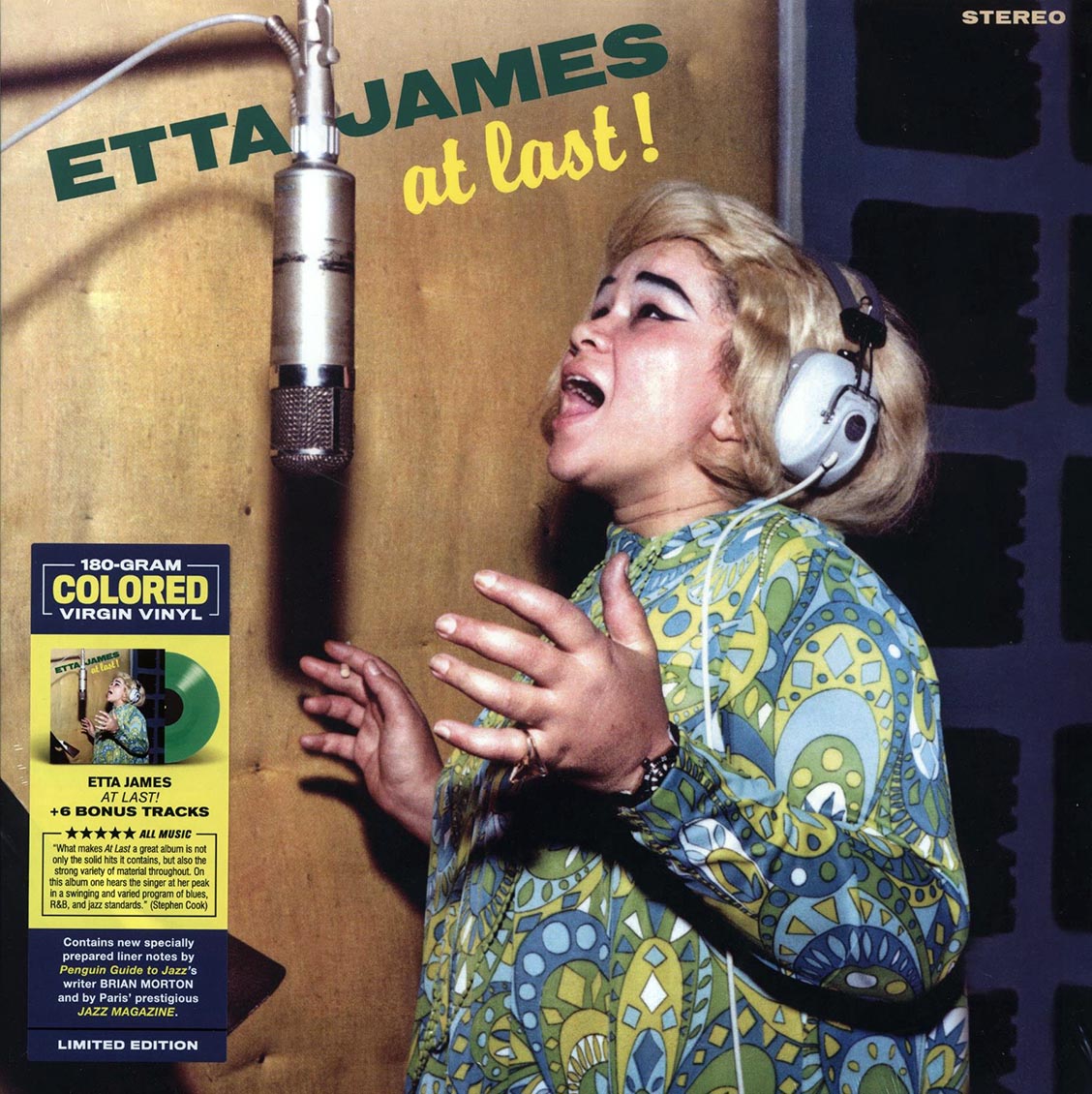 Etta James - At Last! (+6 bonus tracks) (ltd. ed.) (180g) (green vinyl) Vinyl Record