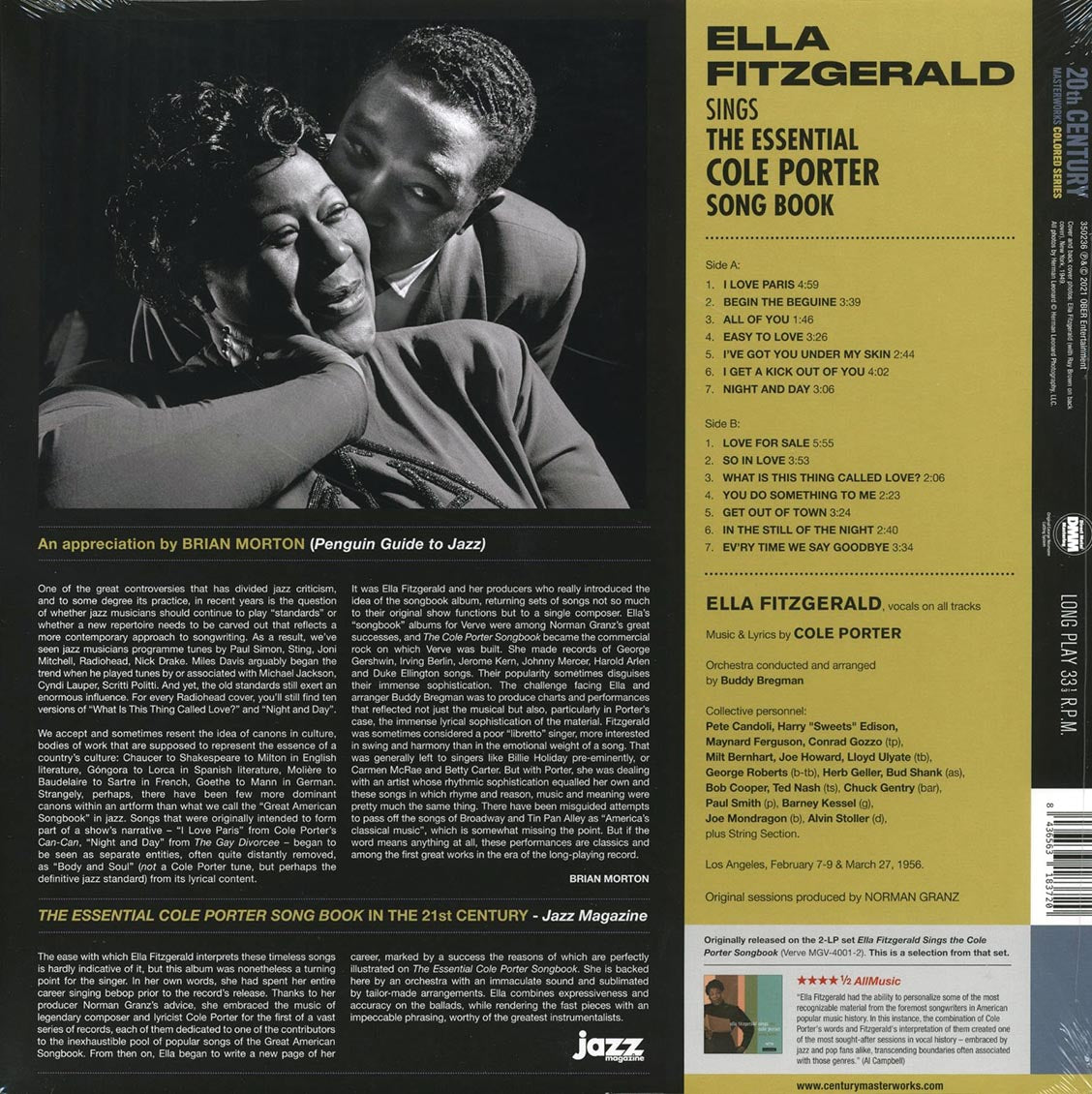 Ella Fitzgerald - Sings The Essential Cole Porter Song Book (ltd. ed.) (180g) (yellow vinyl) Vinyl Record