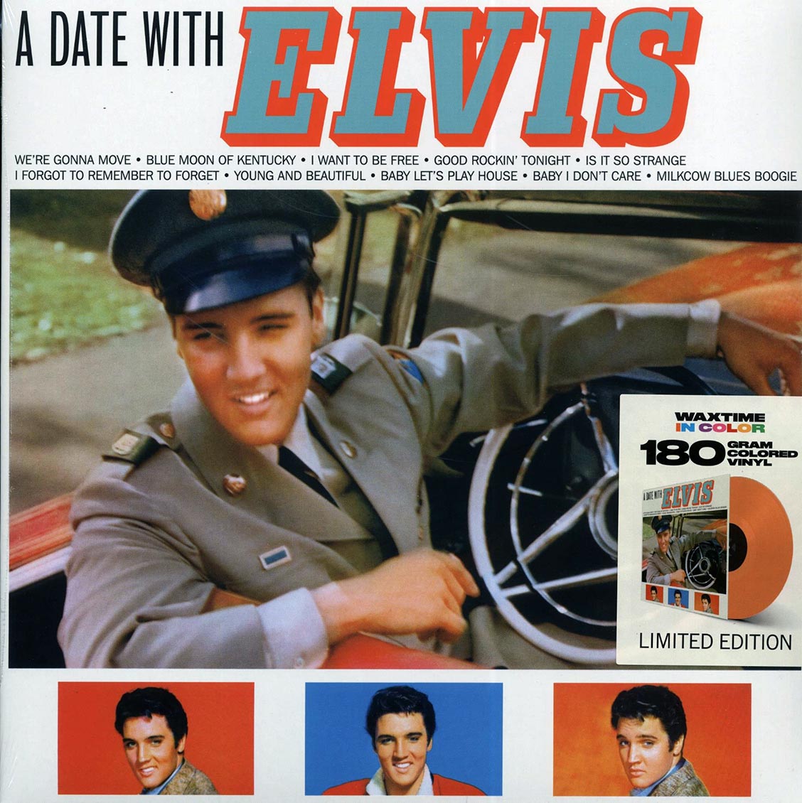 Elvis Presley - A Date With Elvis (+4 bonus tracks) (ltd. ed.) (180g) (orange vinyl) Vinyl Record