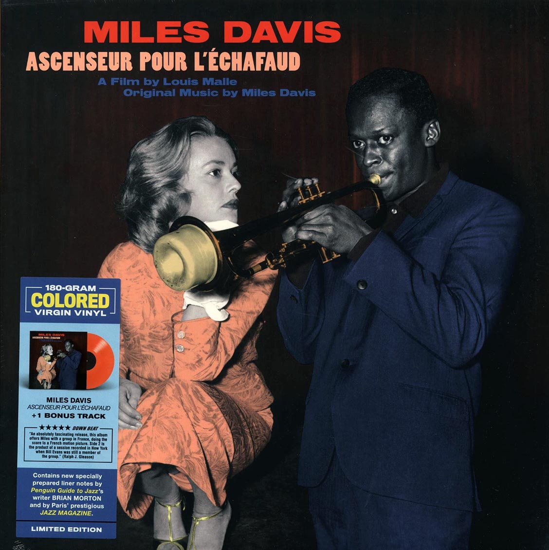Miles Davis - Ascenseur Pour L'Echafaud: Lift To The Scaffold (+bonus track) (ltd. ed.) (180g) (orange vinyl) Vinyl Record