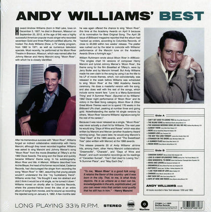 Andy Williams - Andy's Best (ltd. ed.) (180g) Vinyl Record