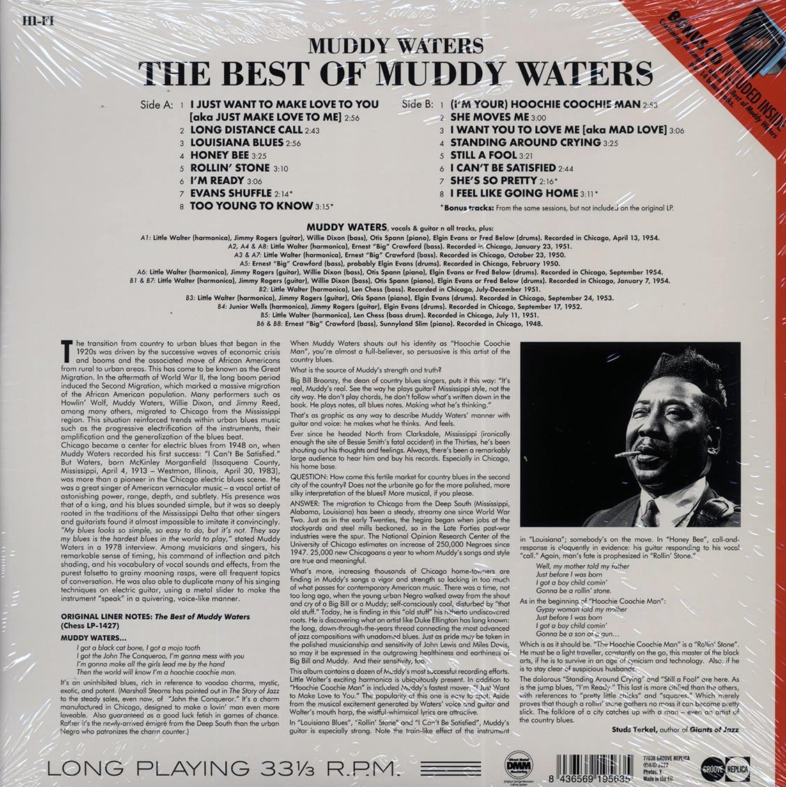 Muddy Waters - The Best Of Muddy Waters (+14 bonus tracks) (ltd. ed.) (180g) (incl. CD) Vinyl Record