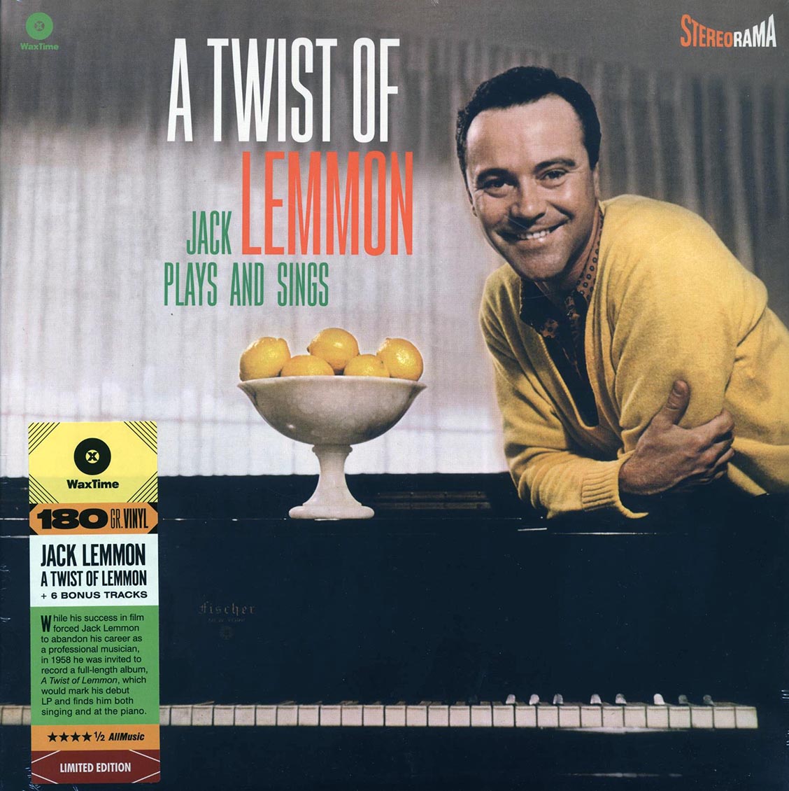 Jack Lemmon - A Twist Of Lemmon: Jack Lemmon Sings And Plays (+6 bonus tracks) (ltd. ed.) (180g) Vinyl Record