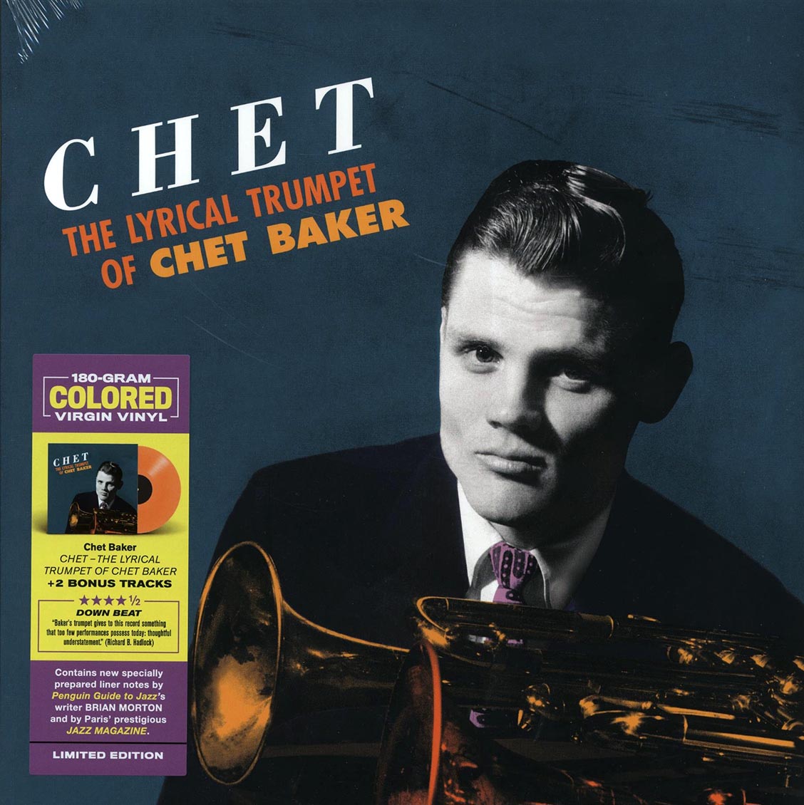Chet Baker - The Lyrical Trumpet Of Chet Baker (+2 bonus tracks) (ltd. ed.) (180g) (orange vinyl) Vinyl Record