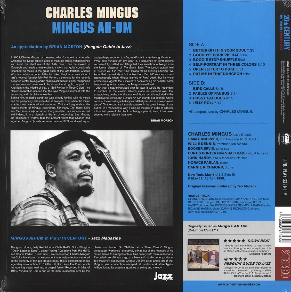 Charles Mingus - Mingus Ah Um (+bonus track) (ltd. ed.) (180g) (purple vinyl) Vinyl Record