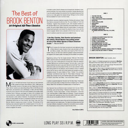 Brook Benton - The Best Of Brook Benton (ltd. ed.) (180g) Vinyl Record